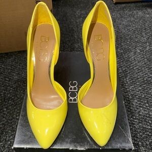 BCBG Bright Yellow Heels